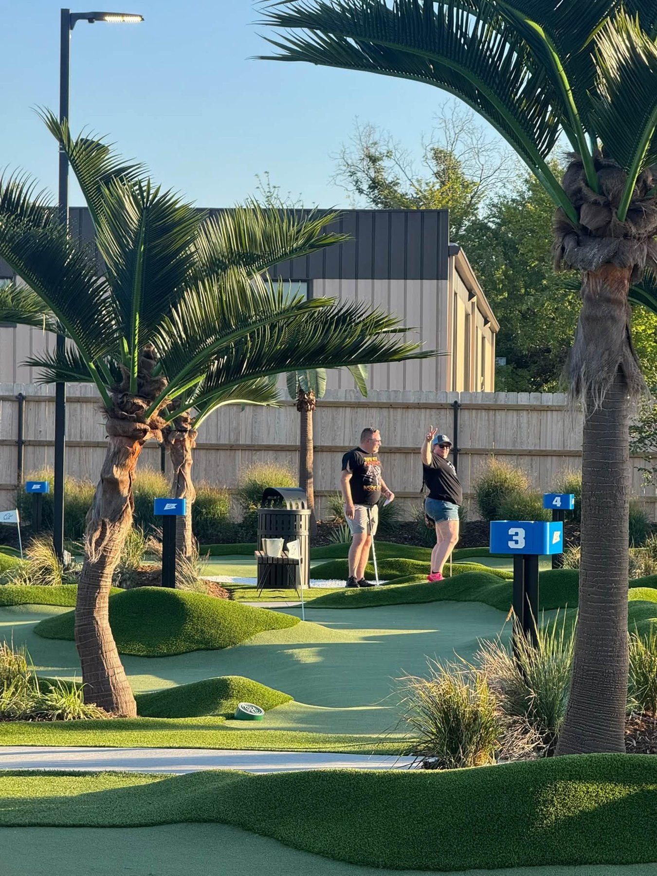 On the course